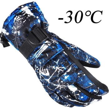Rękawice narciarskie plamy czarne XL